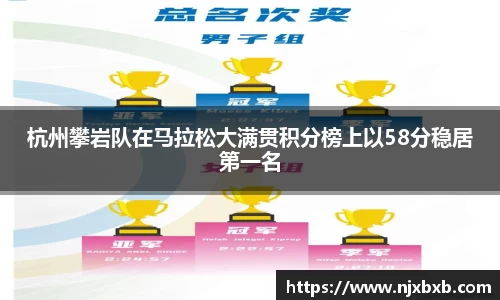 杭州攀岩队在马拉松大满贯积分榜上以58分稳居第一名